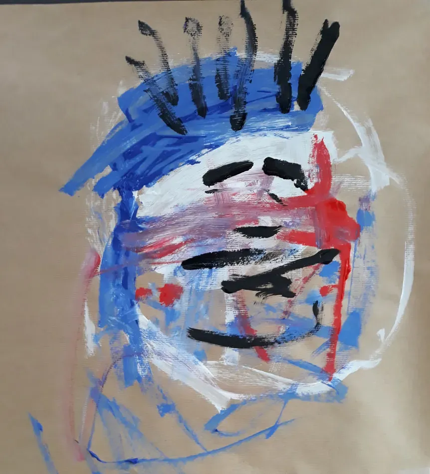 visage peinture