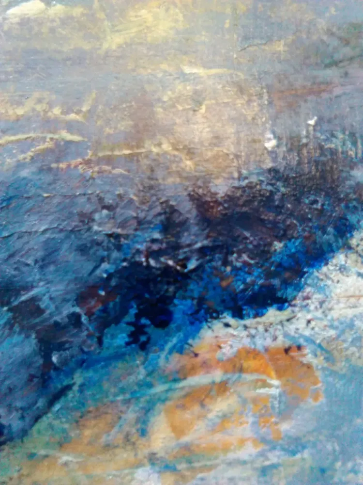 peinture bleu eau